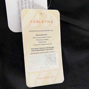 Fabletics Black Seamless High-Waisted Leggings